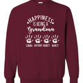 Happiness Is Being A Grandma Hoodie Tshirt Sweatshirt