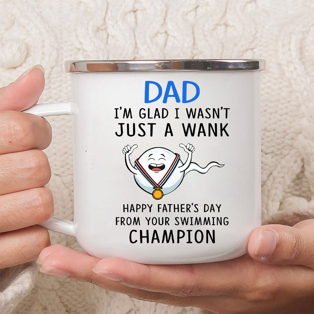 Happy Father's Day From Your Swimming Champion Personalized Dad Mug