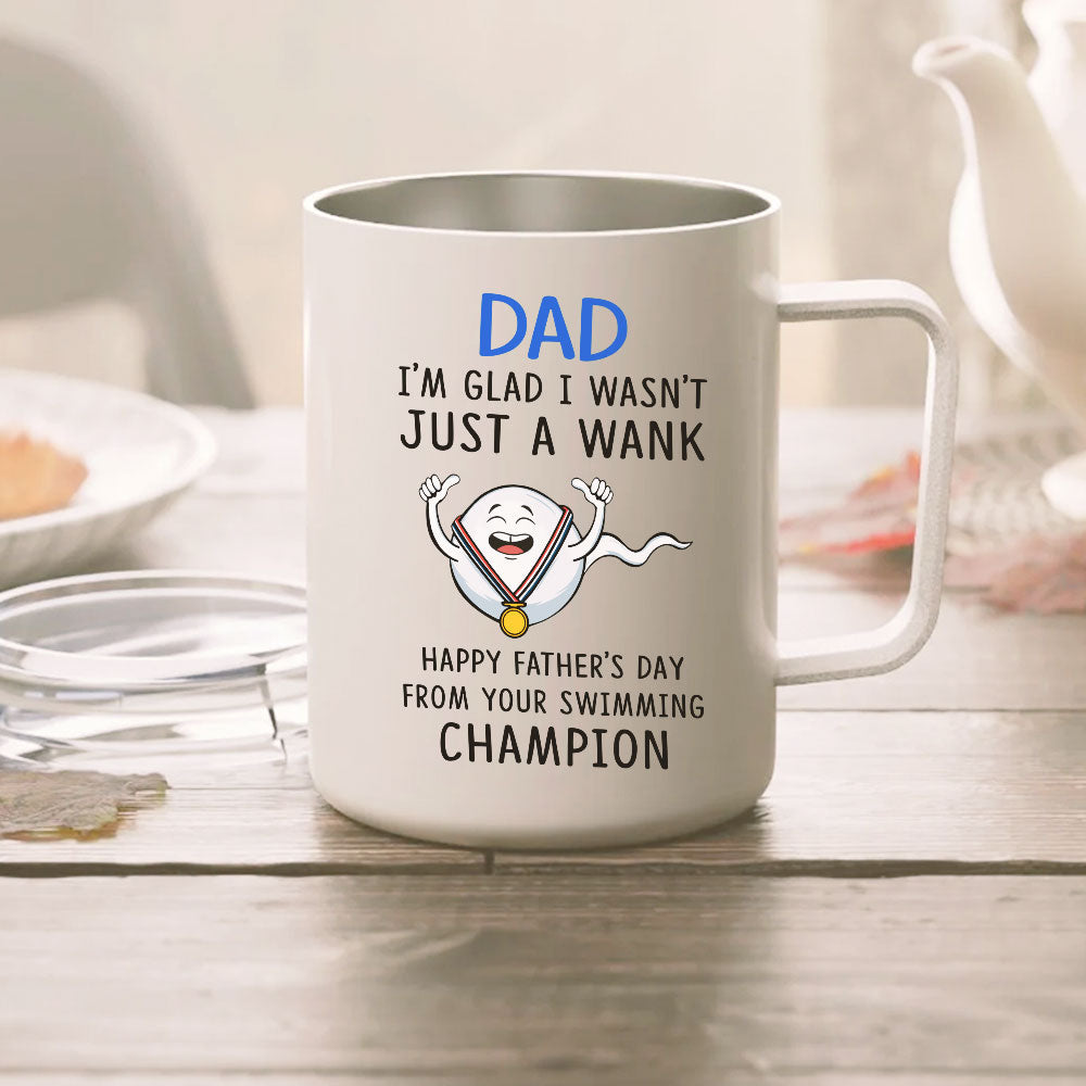 Happy Father's Day From Your Swimming Champion Personalized Dad Mug