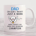 Happy Father's Day From Your Swimming Champion Personalized Dad Mug