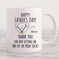 Happy Father's Day Personalized Coffee Mugs For Dad