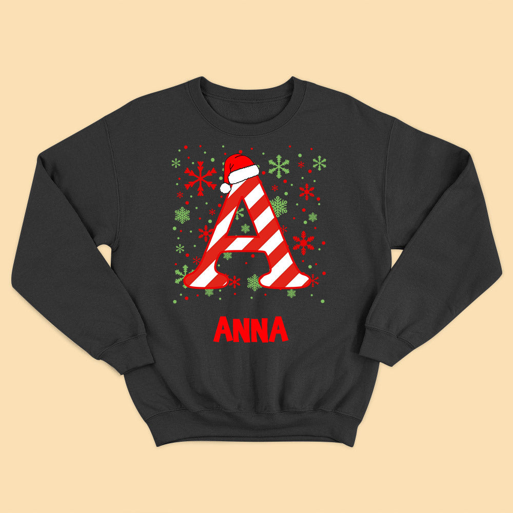 Holiday Monogrammed Personalized Christmas T-Shirt