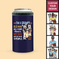 Home Security System Personalized Can Cooler Tumbler For Dog Dad