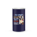 Home Security System Personalized Can Cooler Tumbler For Dog Dad