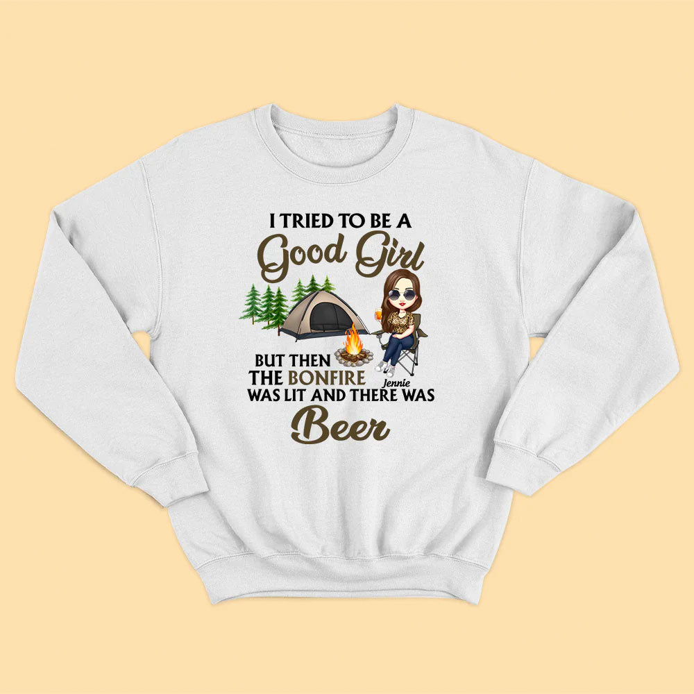 I Tried To Be Good Girl Camping Personalized Shirt -  Personalized Mother’s Day Gifts