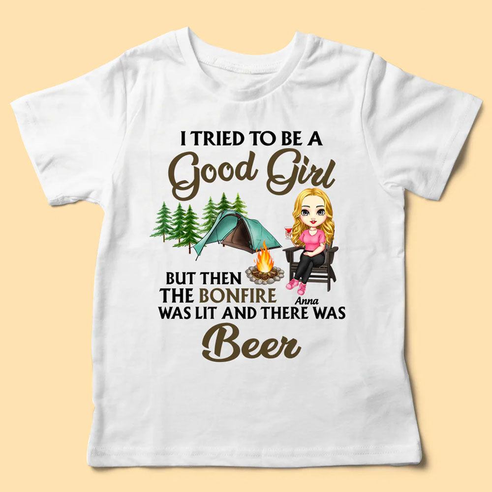 I Tried To Be Good Girl Camping Personalized Shirt -  Personalized Mother’s Day Gifts