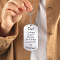 I'll Always Be Your Little Kid Custom Photo Keychain Father's Day Gift