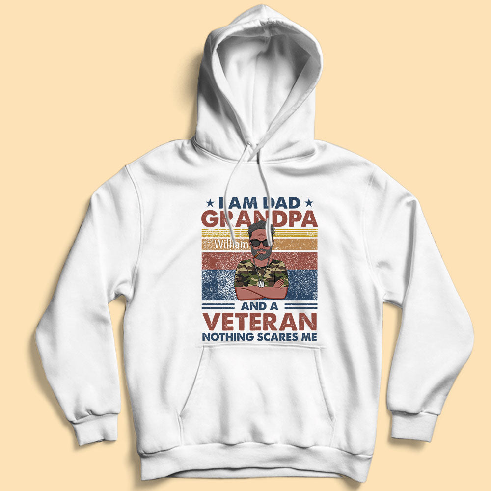I'm A Dad Grandpa and A Veteran Personalized Fathers Day Shirts