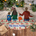 Indoor Gathering - Personalized Christmas Tree Skirt For Family