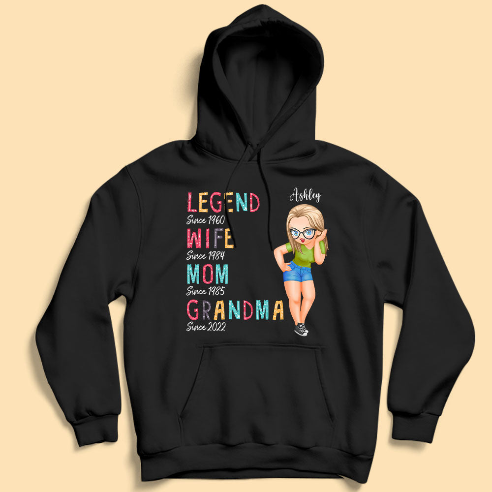 Legend Mom Grandma Since Year Chibi Personalized Shirt