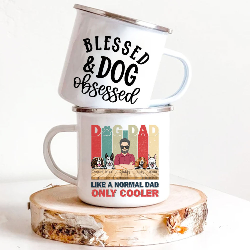 Like A Normal Dad Only Cooler Personalised Dog Dad Mug