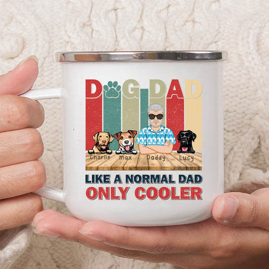 Like A Normal Dad Only Cooler Personalised Dog Dad Mug