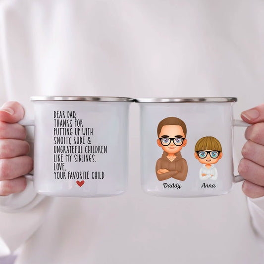 Like Father Like Daughter Father's Day Personalized Mug