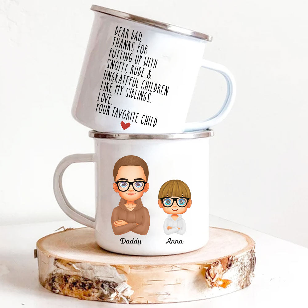 Like Father Like Daughter Father's Day Personalized Mug