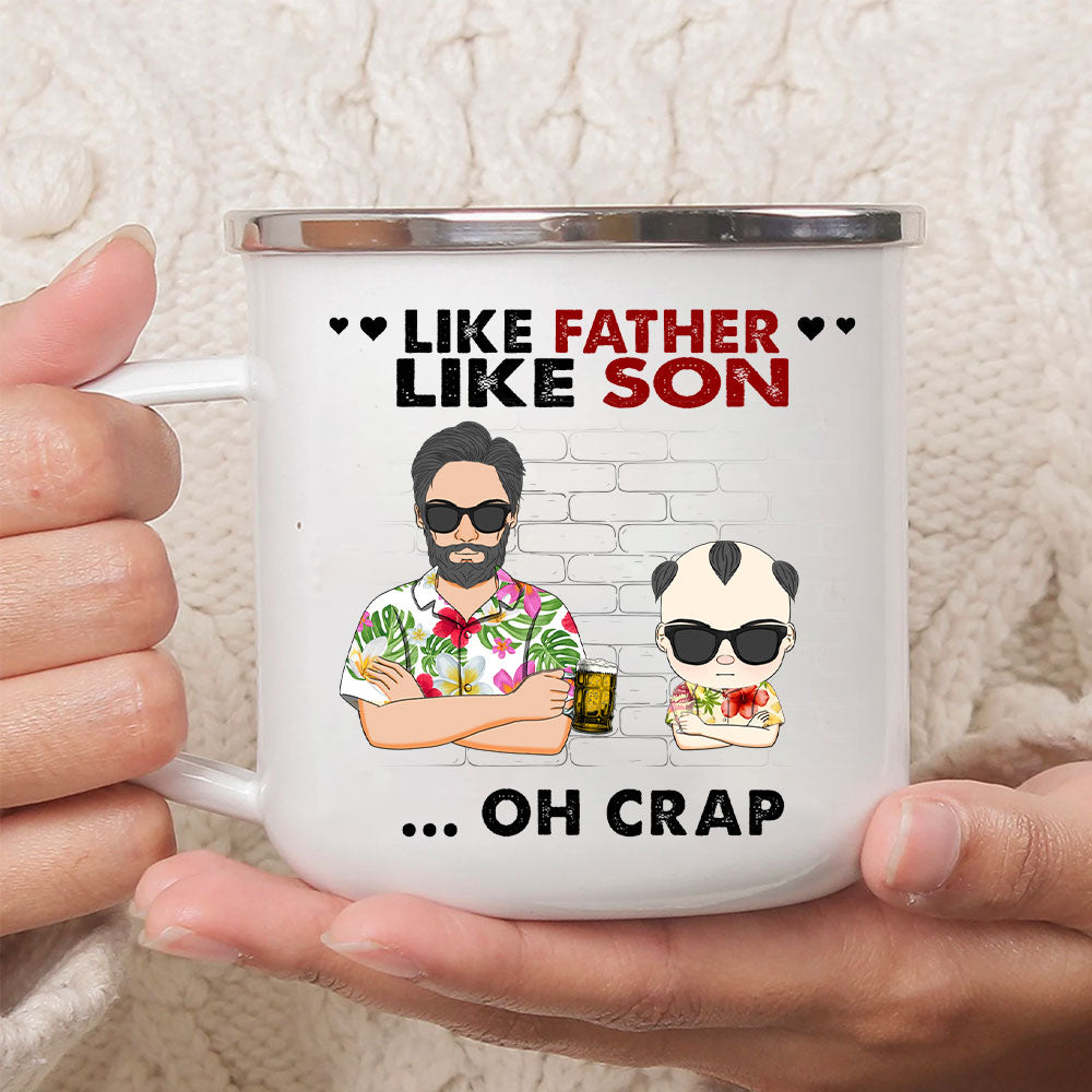 Like Father Like Son Father's Day Personalized Mug
