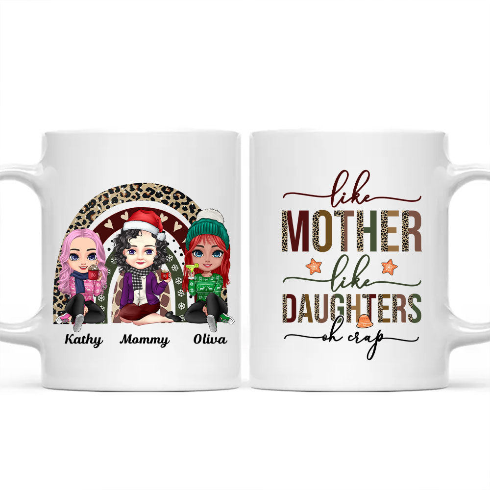 Like Mother Like Daughter Personalized Christmas Mug