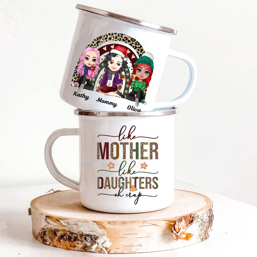 Like Mother Like Daughter Personalized Christmas Mug