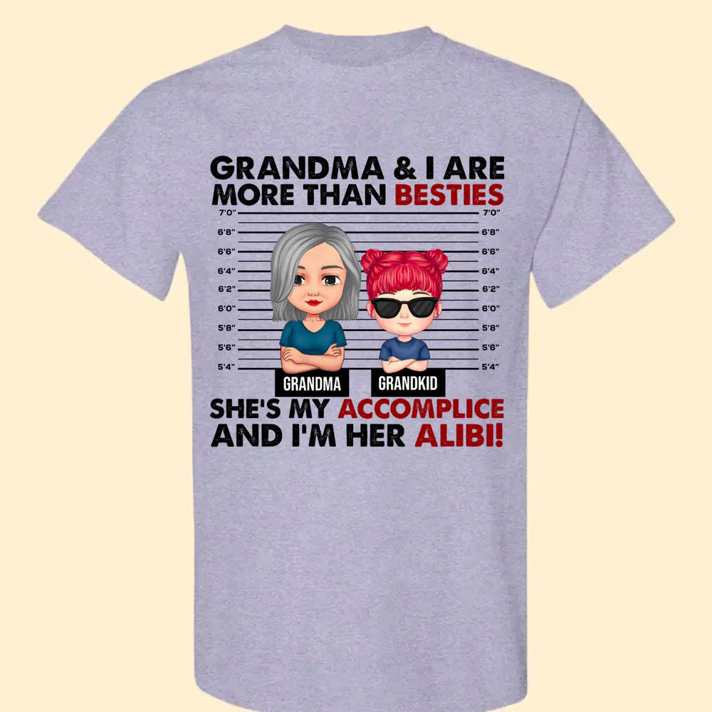 Me And Grandma Are More Than Besties Grandparents Shirts