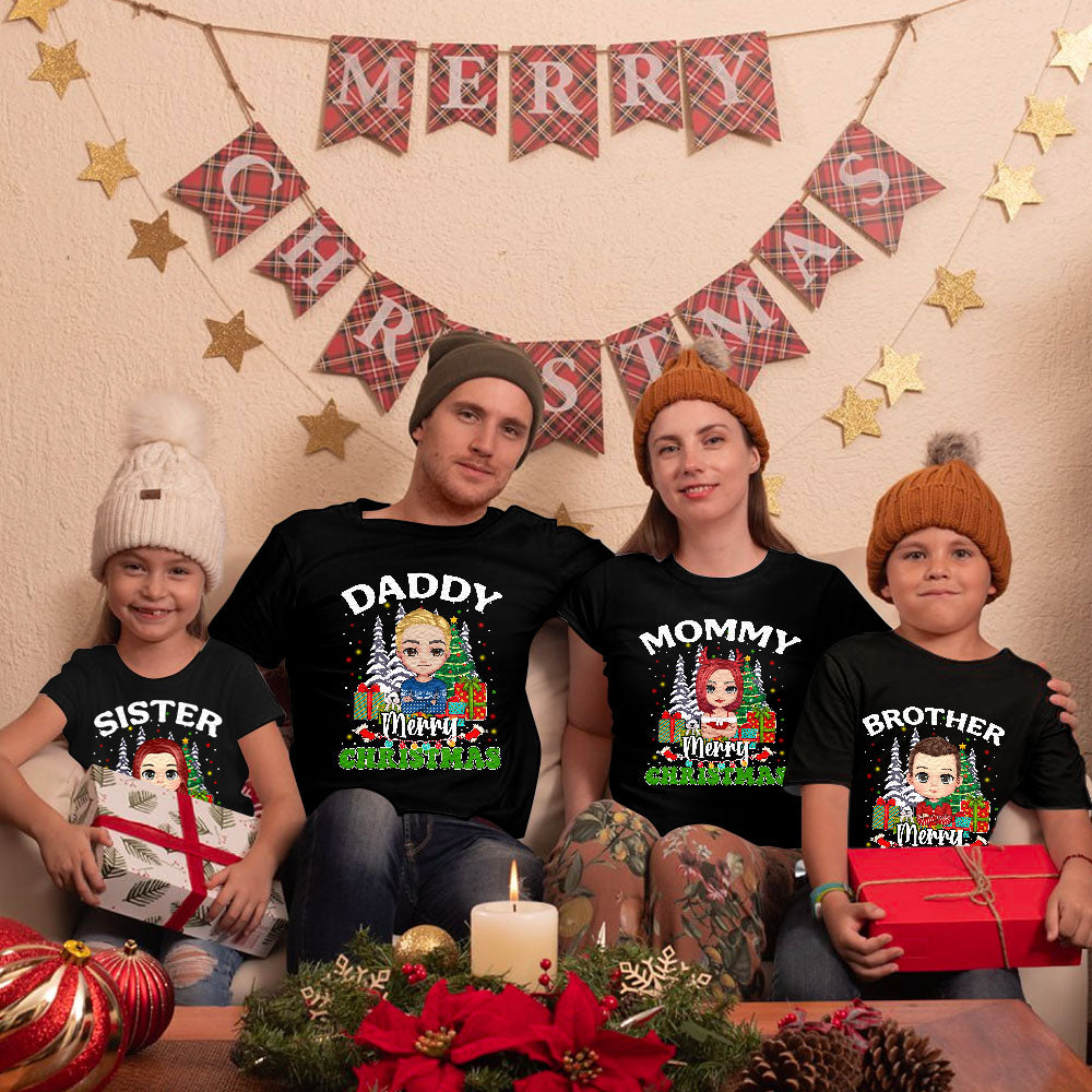 Merry Christmas Personalized Matching Family Shirt