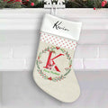 Merry Christmas Monogram Personalized Christmas Stocking