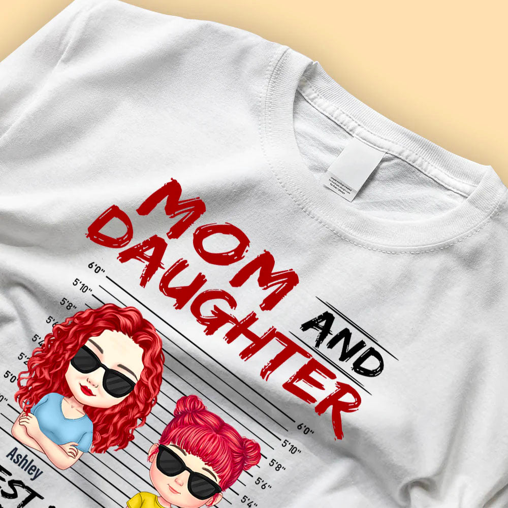 Mom And Daughter Best Freakin' Partner In Crime Ever - Personalized Shirt - Mother's Day Gift