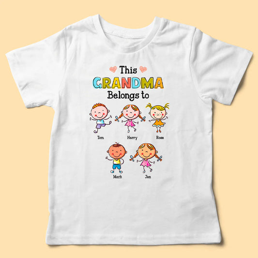 Mom Grandmother Belongs To Personalized Shirt - Mother's Day Gift!