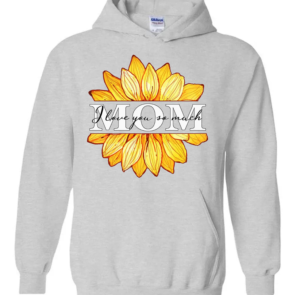 Mom Sunflower Custom Name Shirt Perfect Gift for Mother