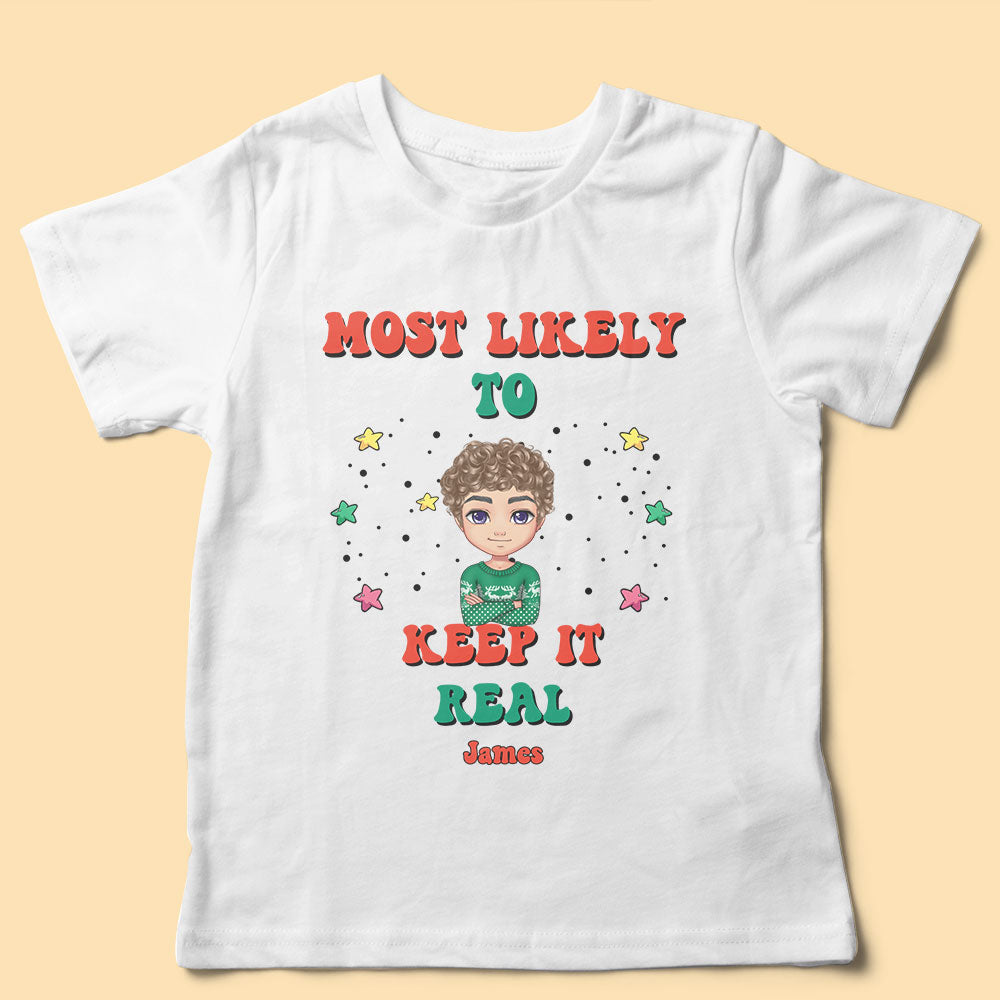 Most Likely To Personalized Christmas Shirt