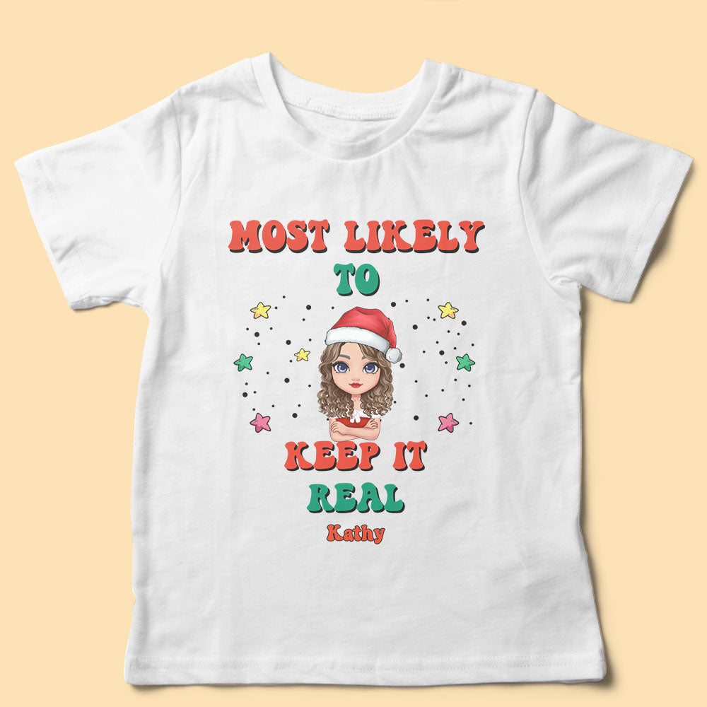 Most Likely To Personalized Christmas Shirt