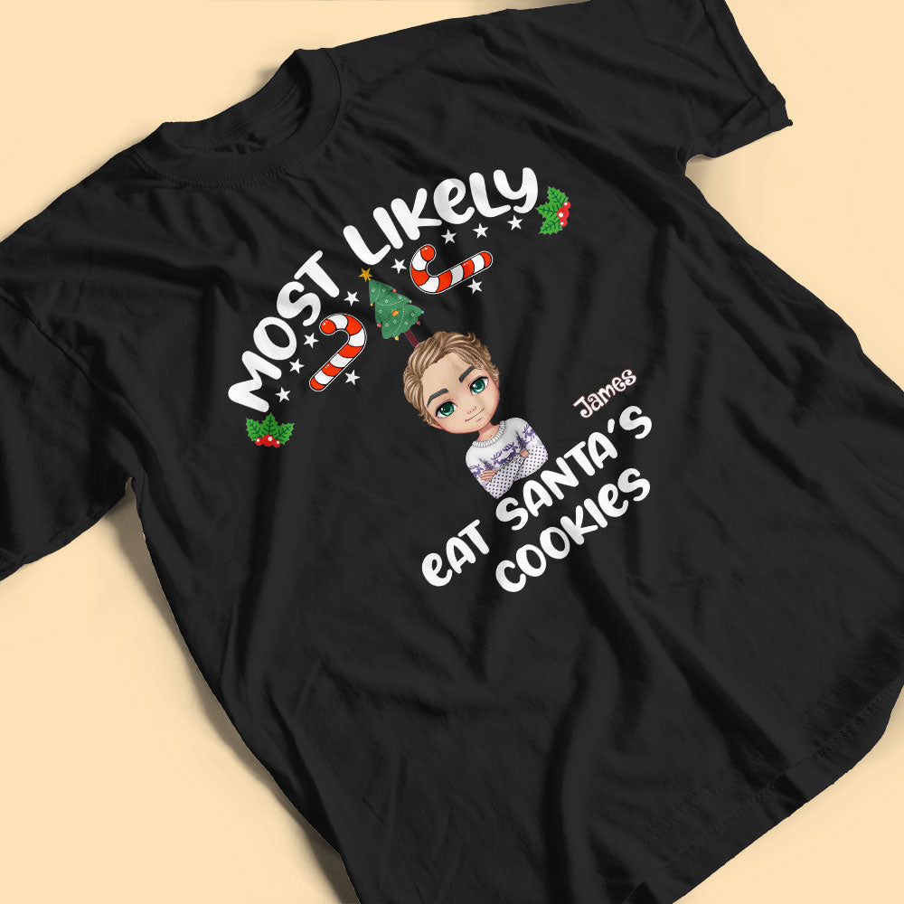 Most Likely To Personalized Family Christmas Shirt