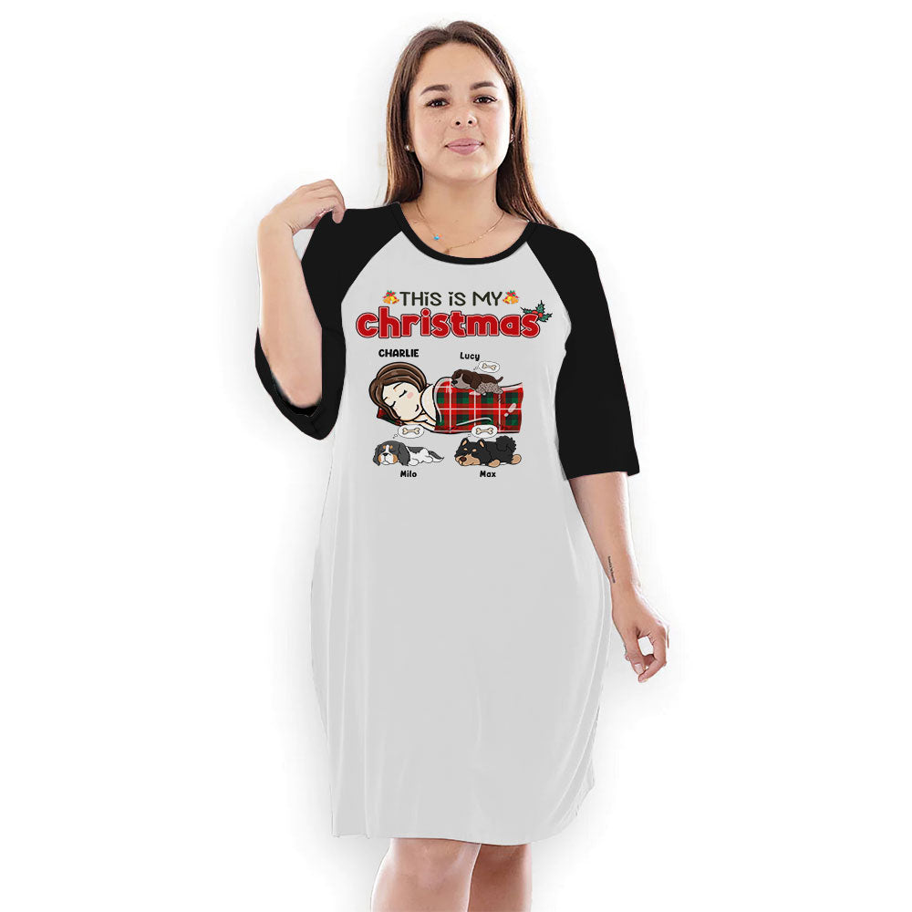 My Christmas Shirt Personalized Night Gown For Dog Lovers