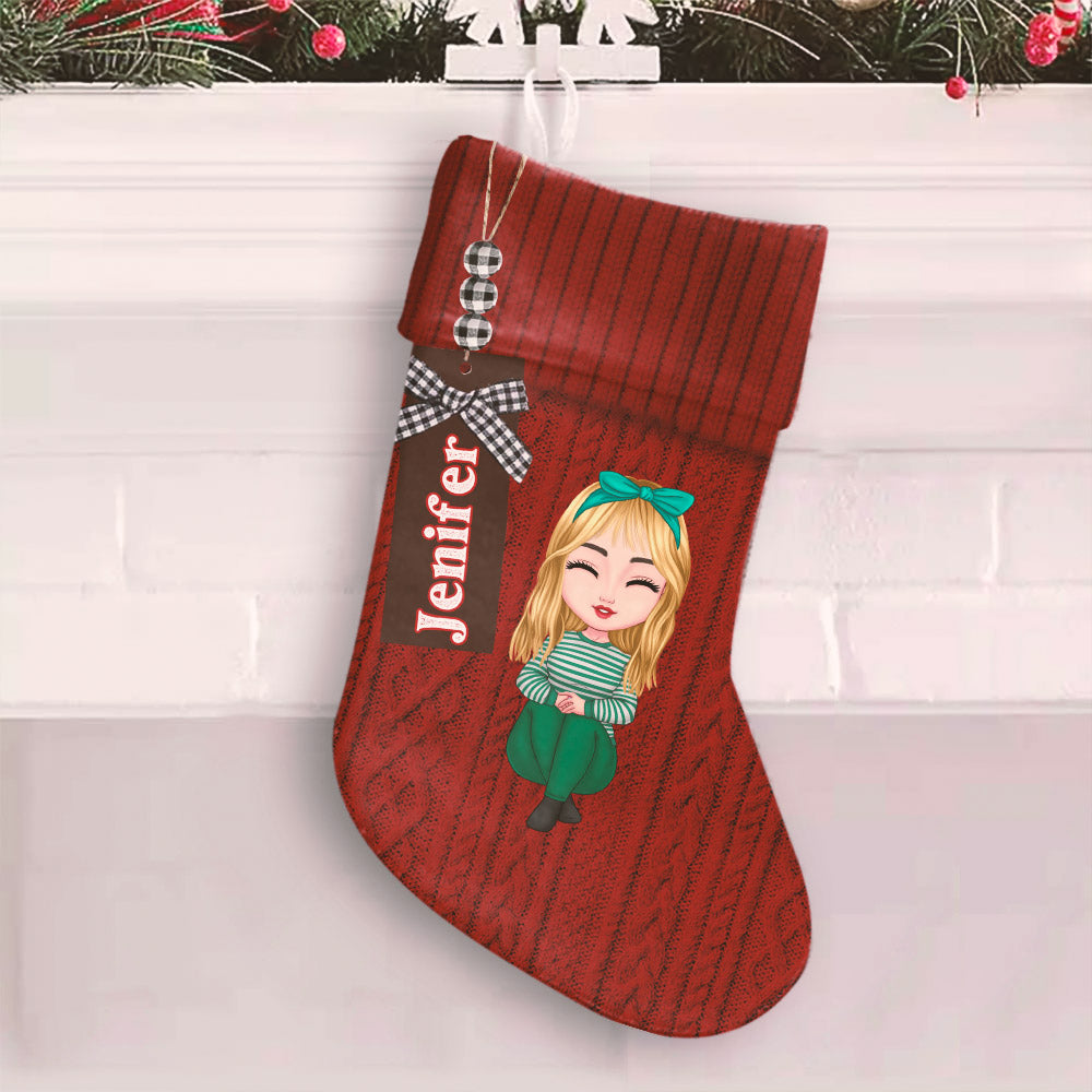 Name Tag For Family Members Personalized Christmas Stocking
