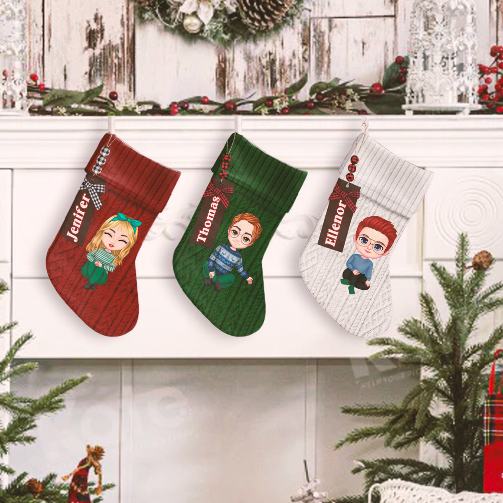 Name Tag For Family Members Personalized Christmas Stocking