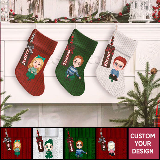 Name Tag For Family Members Personalized Christmas Stocking