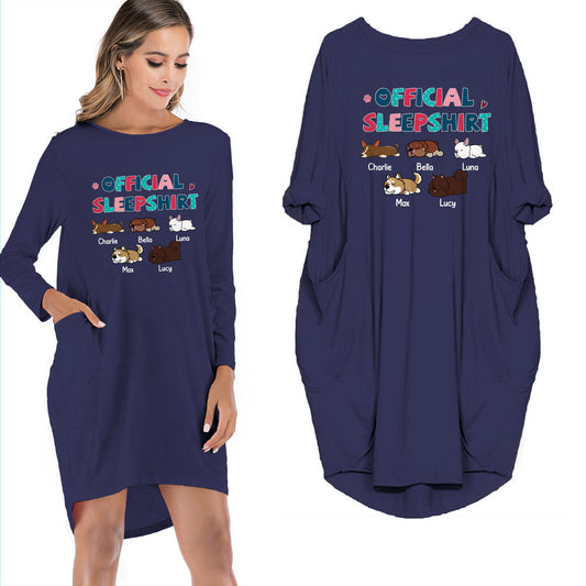 Official Sleep Shirt Personalized Dress With Pocket