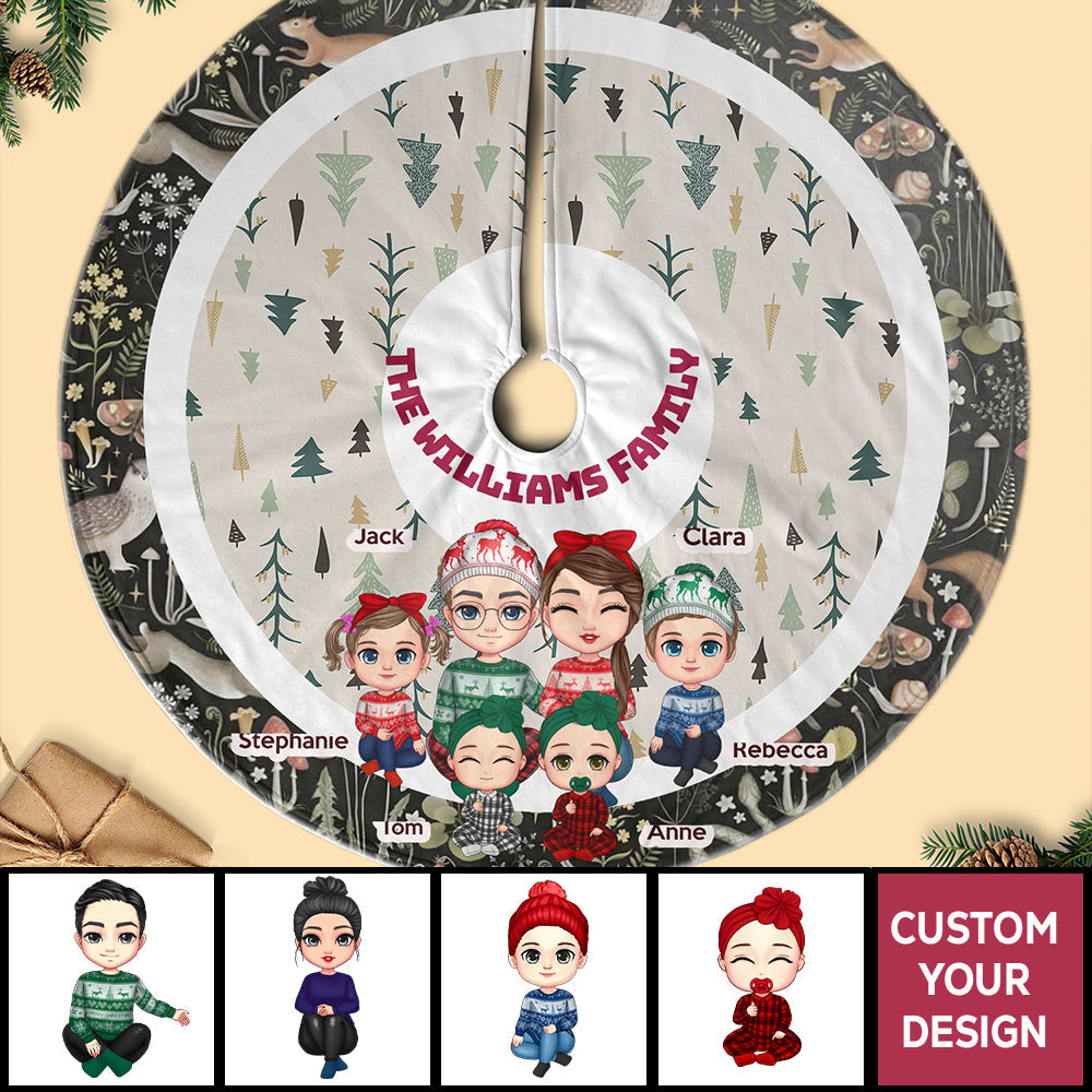 One-of-a-kind Decoration For Family Personalized Christmas Pencil Tree Skirt