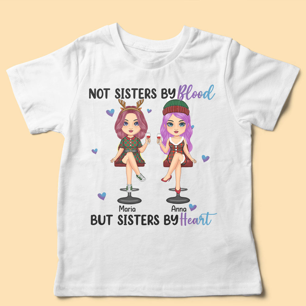 Personalised T Shirts Not Sisters By Blood But Sisters By Heart