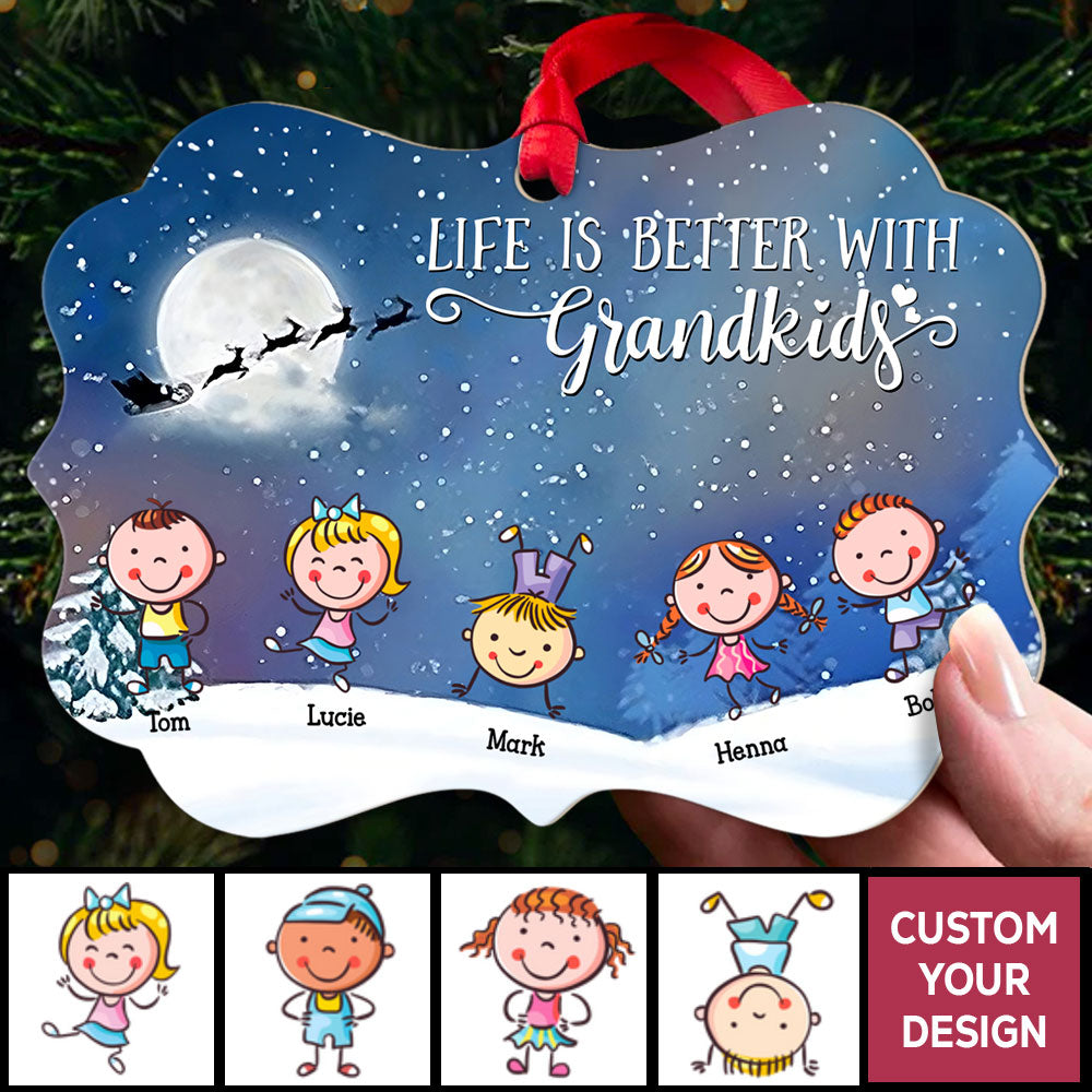 Personalized Christmas Ornaments Life Is Better With Grandkids