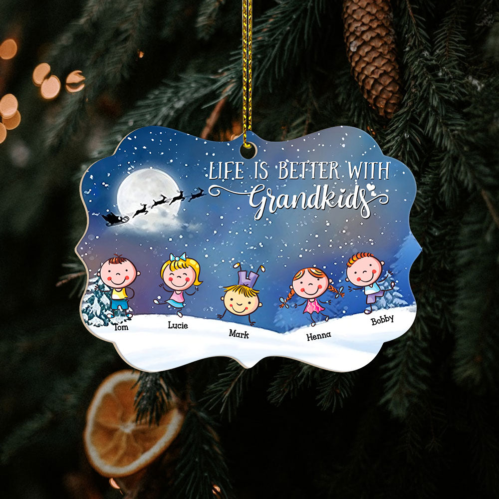 Personalized Christmas Ornaments Life Is Better With Grandkids