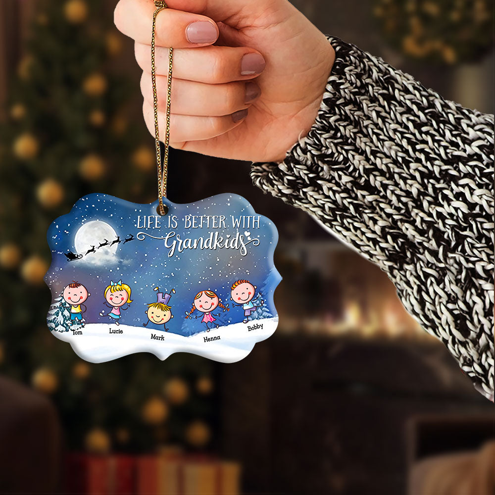 Personalized Christmas Ornaments Life Is Better With Grandkids