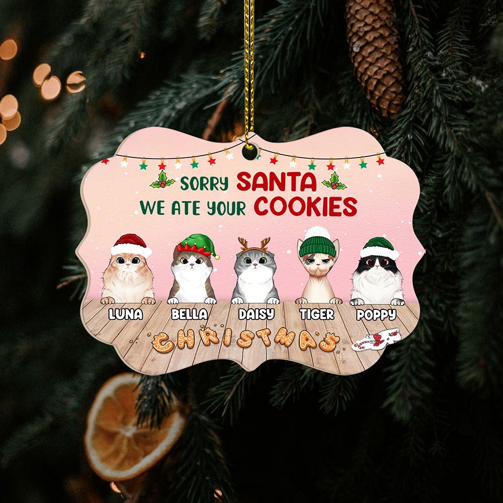 Personalized Christmas Ornaments Sorry Santa We Ate Your Cookies