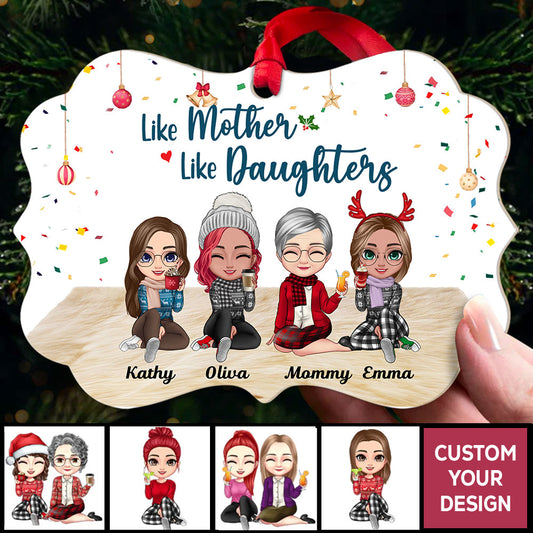 Personalized Family Christmas Ornaments Like Mother Like Daughters