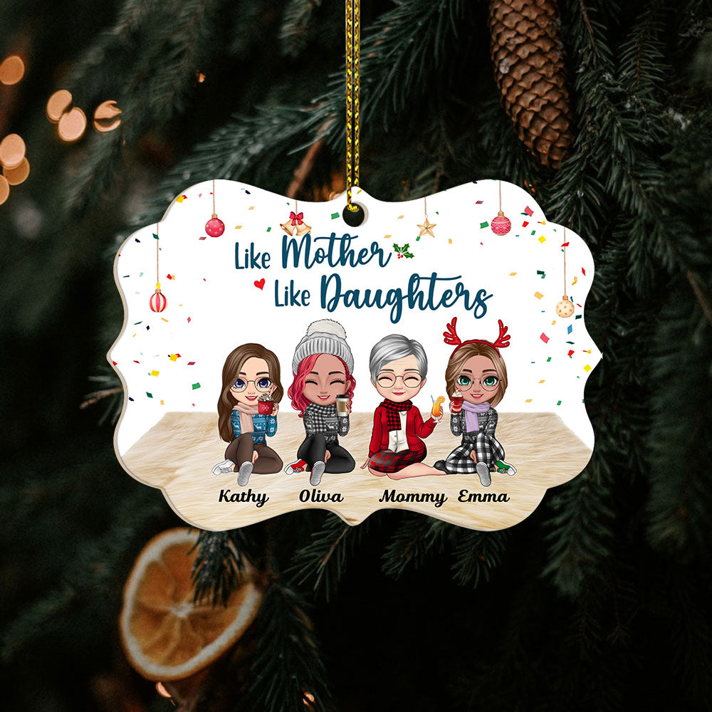 Personalized Family Christmas Ornaments Like Mother Like Daughters