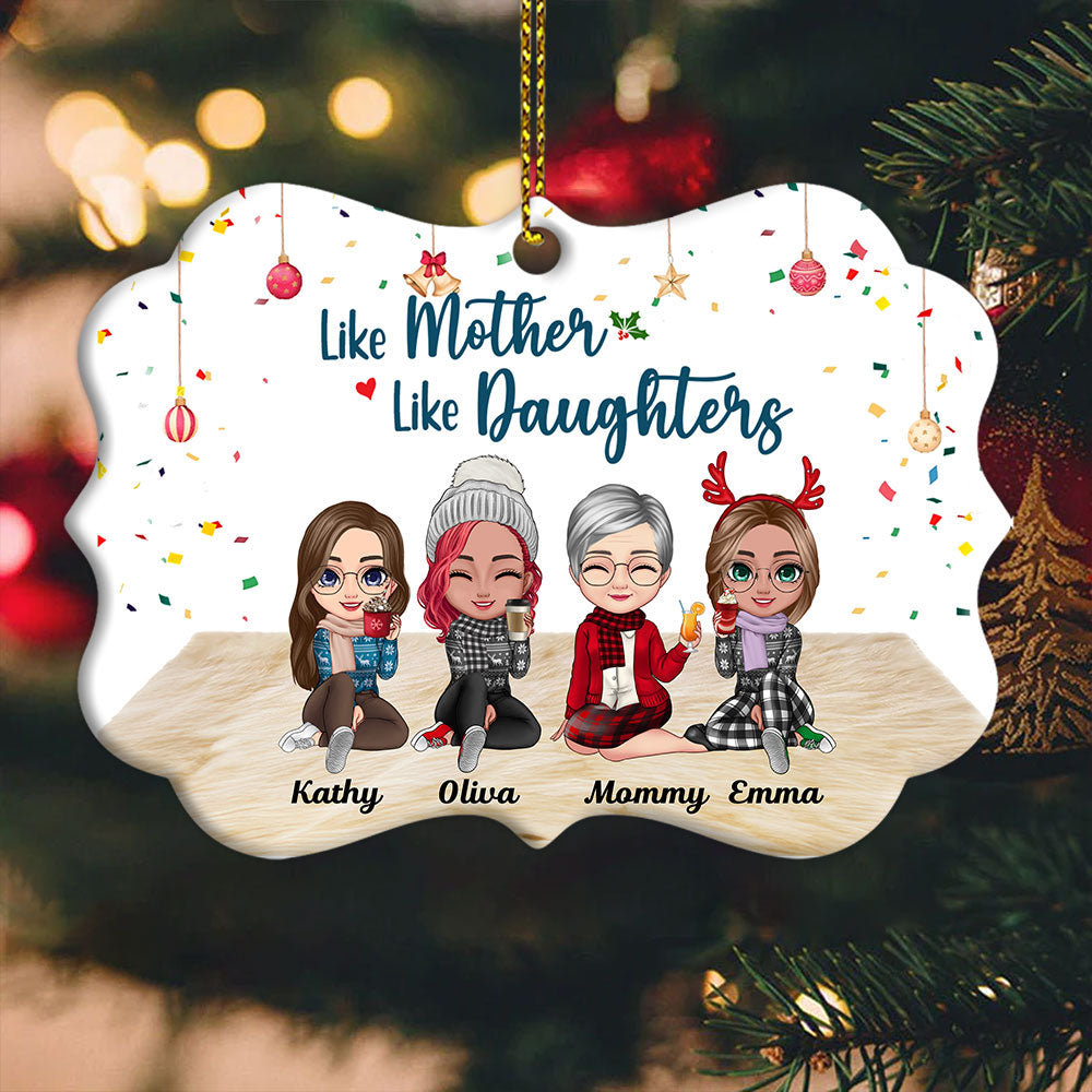 Personalized Family Christmas Ornaments Like Mother Like Daughters