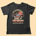 Personalized Father Gifts I'm Dog Dad And Veteran Nothing Scares Me