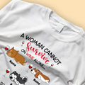 Personalized Shirt For Dog Lovers A Woman Cannot Survive On Wine Alone