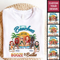 Personalized Sister Gift Shirt Beaches Booze Besties