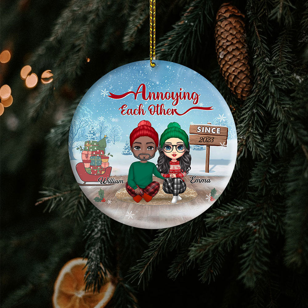 Personalized Christmas Ornament Annoying Each Other