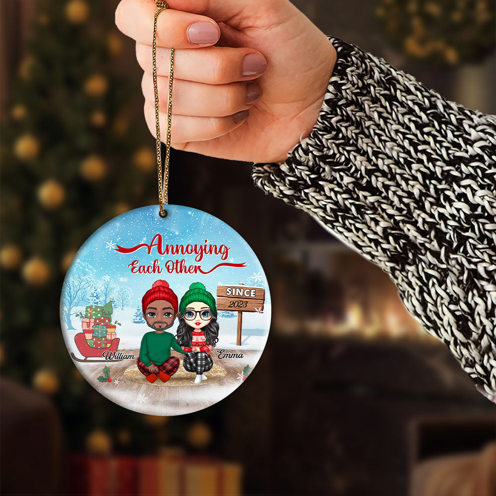 Personalized Christmas Ornament Annoying Each Other