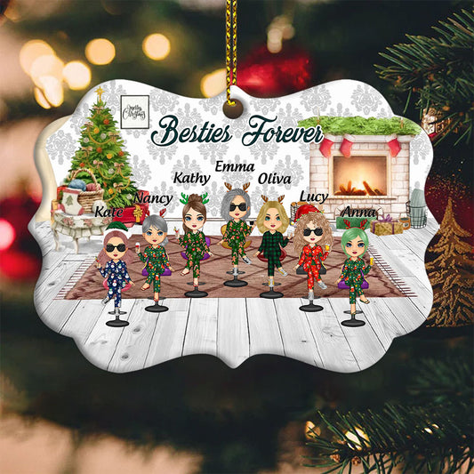 Personalized Christmas Ornament Bestie Forever